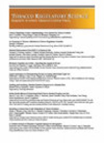 Tobacco Regulatory Science