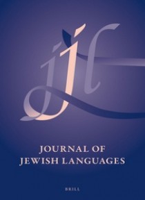 Journal Of Jewish Languages