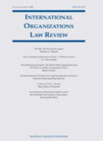 International Organizations Law Review