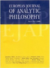 European Journal Of Analytic Philosophy